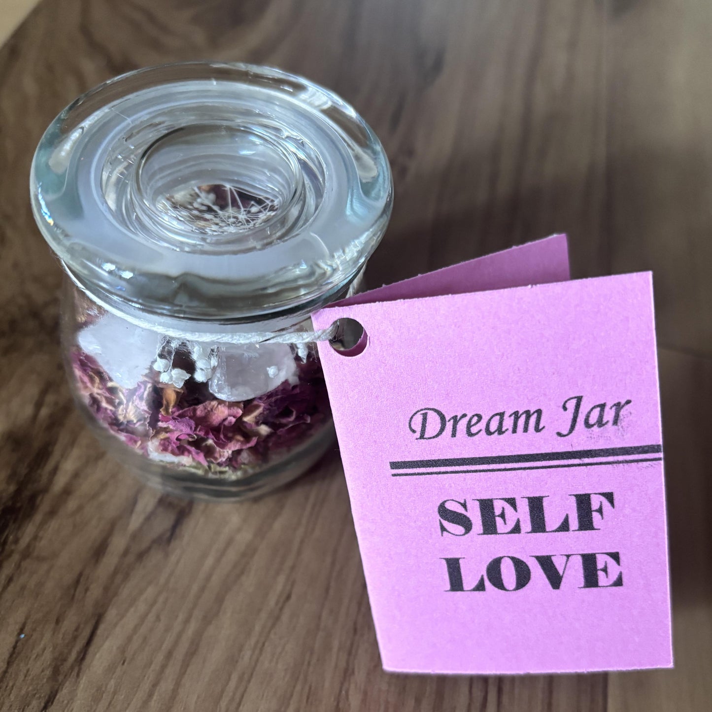 Self-Love Mini Dream Jar | Premade Spell Jar | Wish Jar | Manifest Love and Compassion | Heal Emotional Trauma | Attract Healthy Relationships