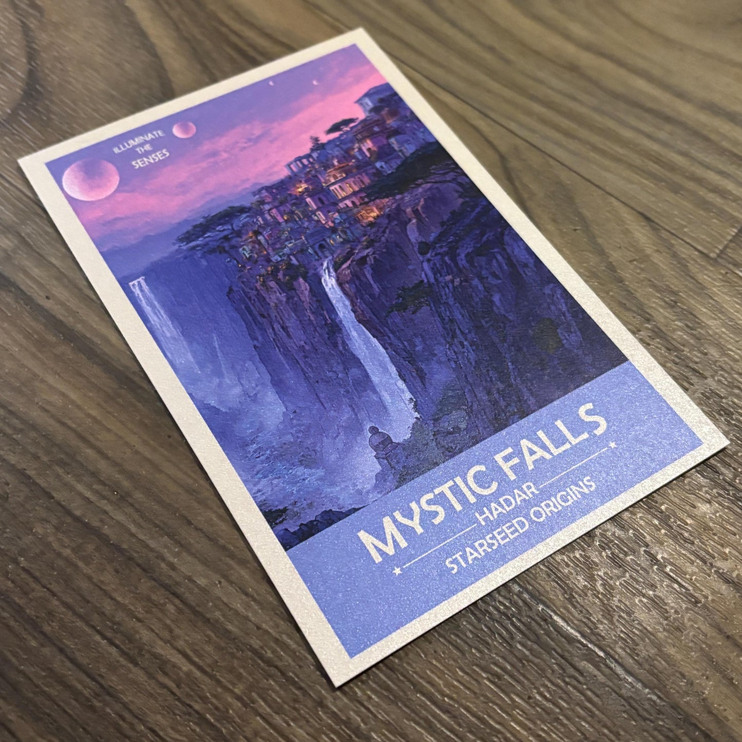 Hadarian Starseed Mystic Falls Art Print | Retro Futuristic Space Poster