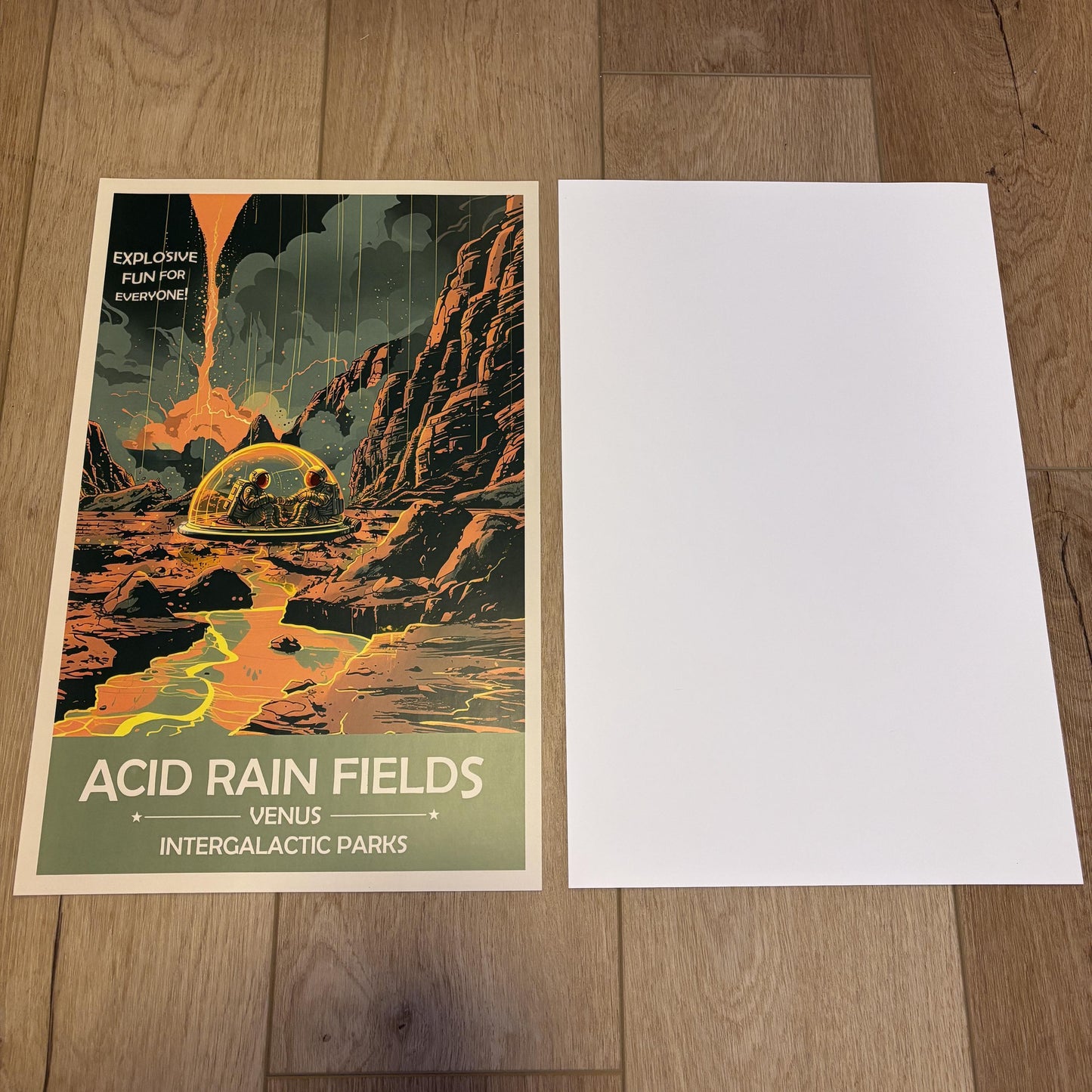 FULL Set of 10 Space Prints Intergalactic Parks Vol 1: Sol - A Journey Through the Solar System | Retro Futuristic NASA Space Poster