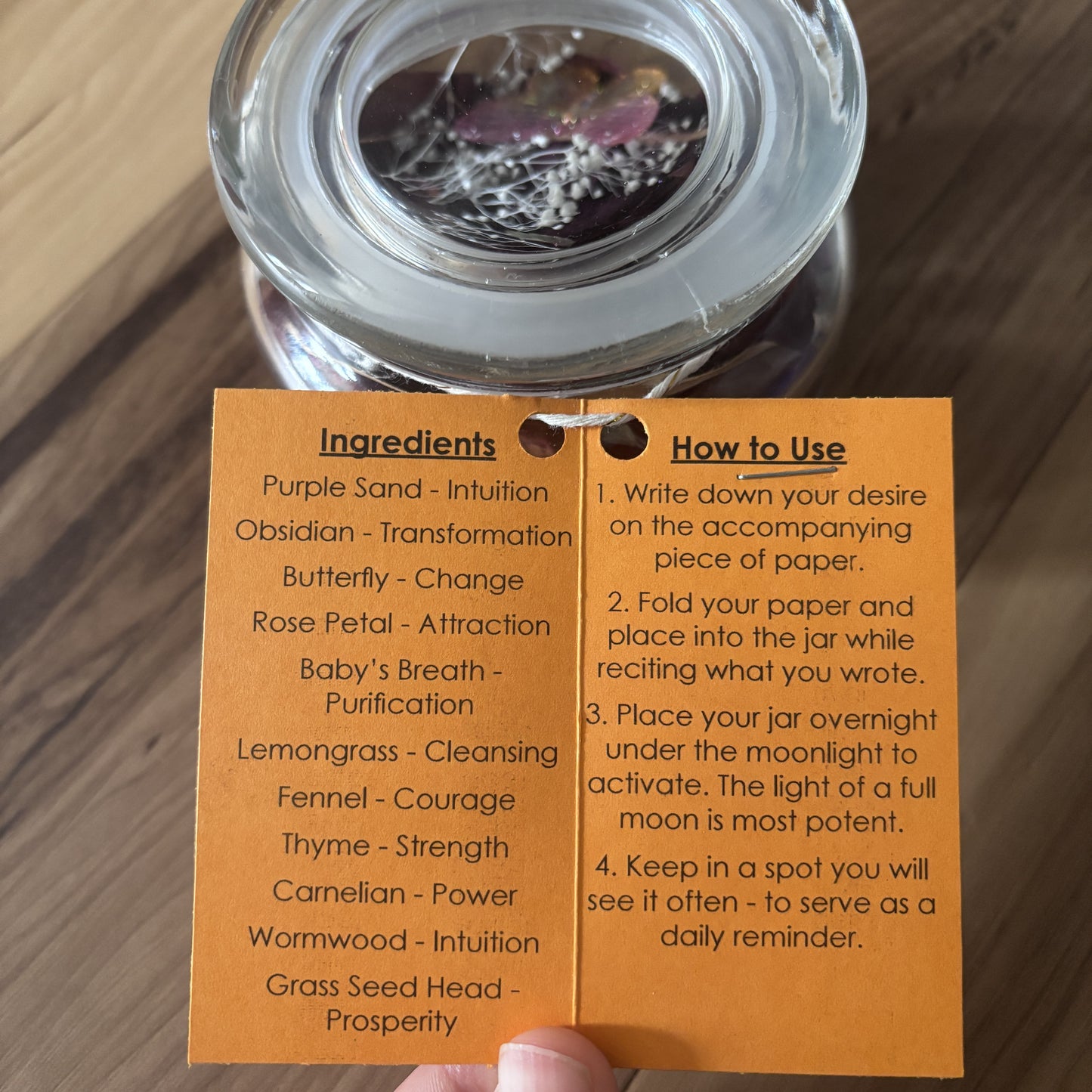 Transformation Large Dream Jar | Premade Spell Jar | Wish Jar | Manifest Courage and Strength During Periods of Change and Transition