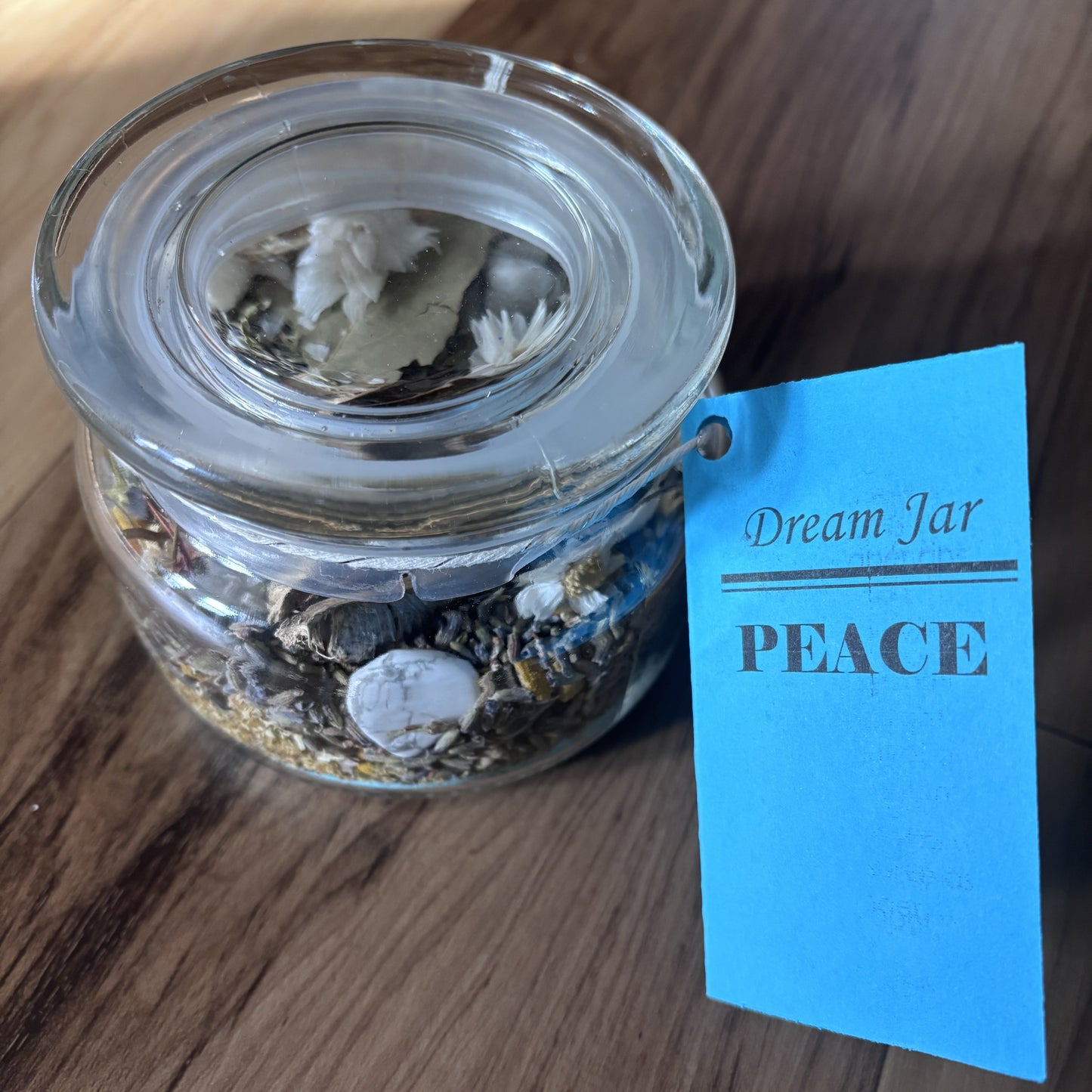 Peace Large Dream Jar | Premade Spell Jar | Wish Jar | Manifest Calm and Compassion | Protect Your Peace | Attract Serentity