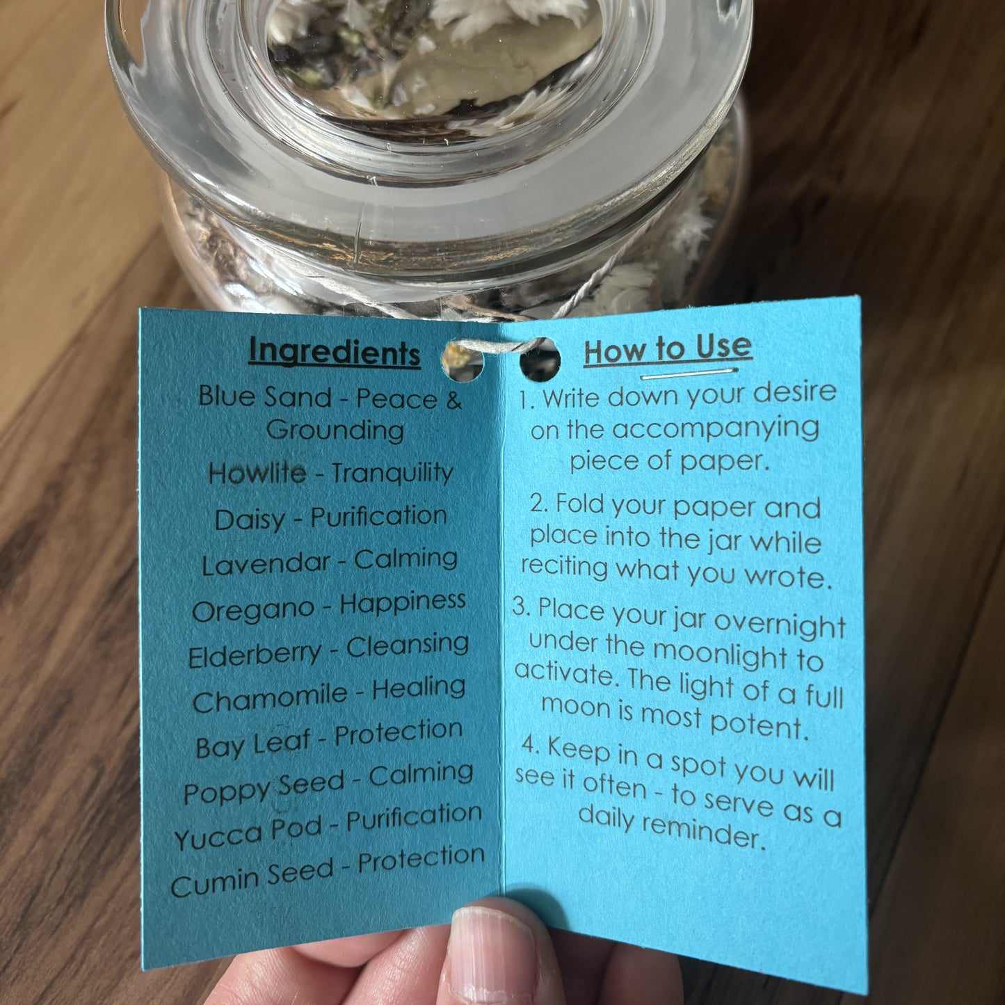 Peace Large Dream Jar | Premade Spell Jar | Wish Jar | Manifest Calm and Compassion | Protect Your Peace | Attract Serentity