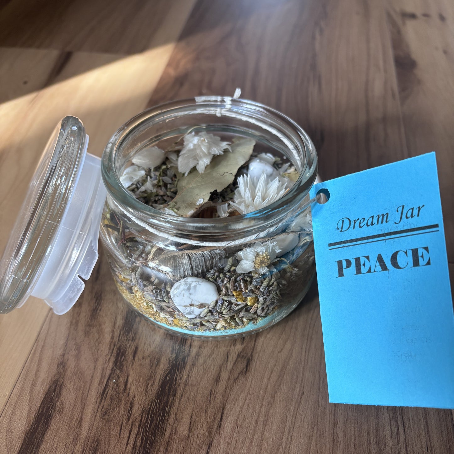 Peace Large Dream Jar | Premade Spell Jar | Wish Jar | Manifest Calm and Compassion | Protect Your Peace | Attract Serentity