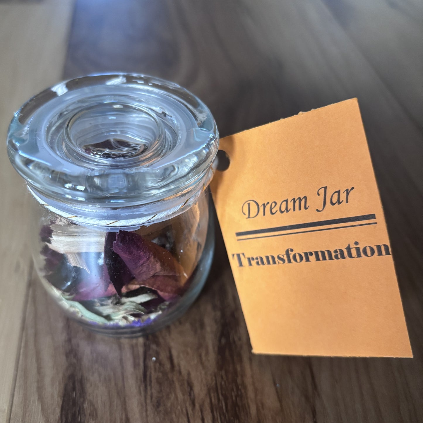 Transformation Mini Dream Jar | Premade Spell Jar | Wish Jar | Manifest Courage and Strength During Periods of Change and Transition