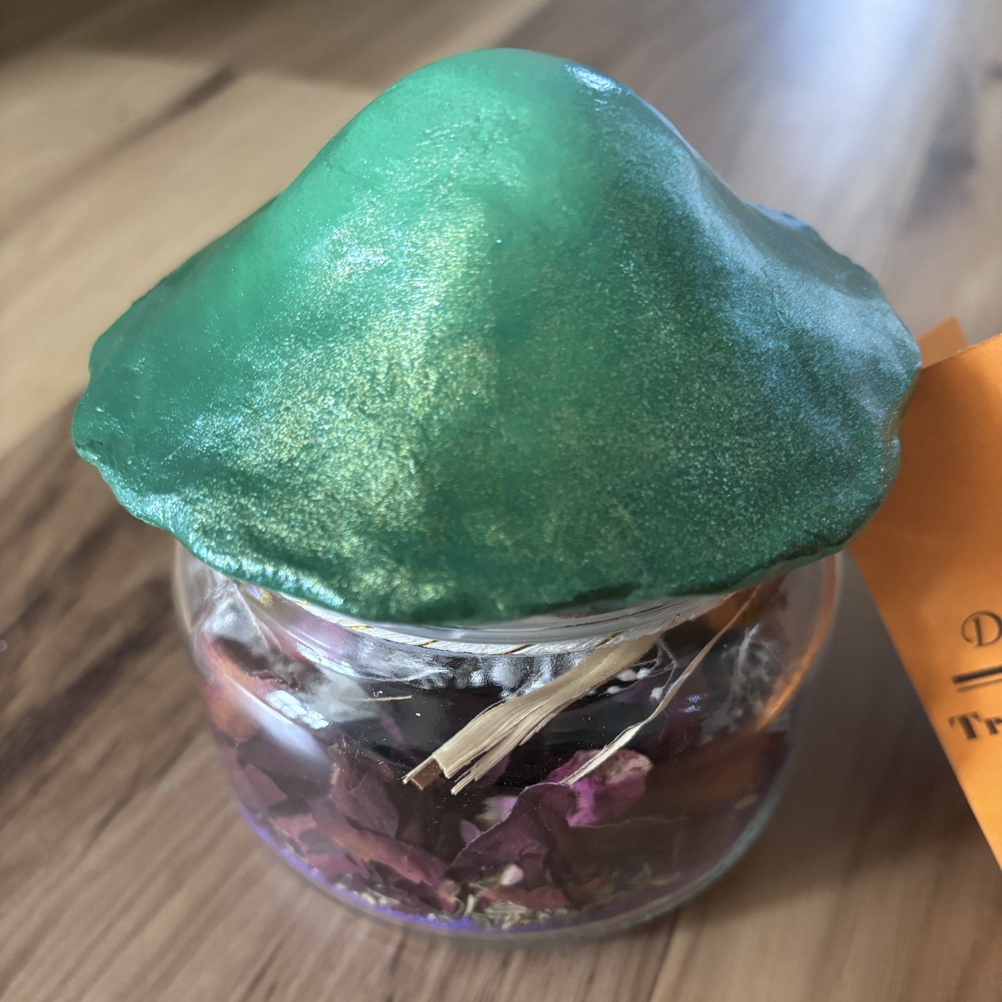 Transformation Dream Jar with Mushroom Top | Premade Spell Jar | Wish Jar | Manifest Courage and Strength During Periods of Change and Transition