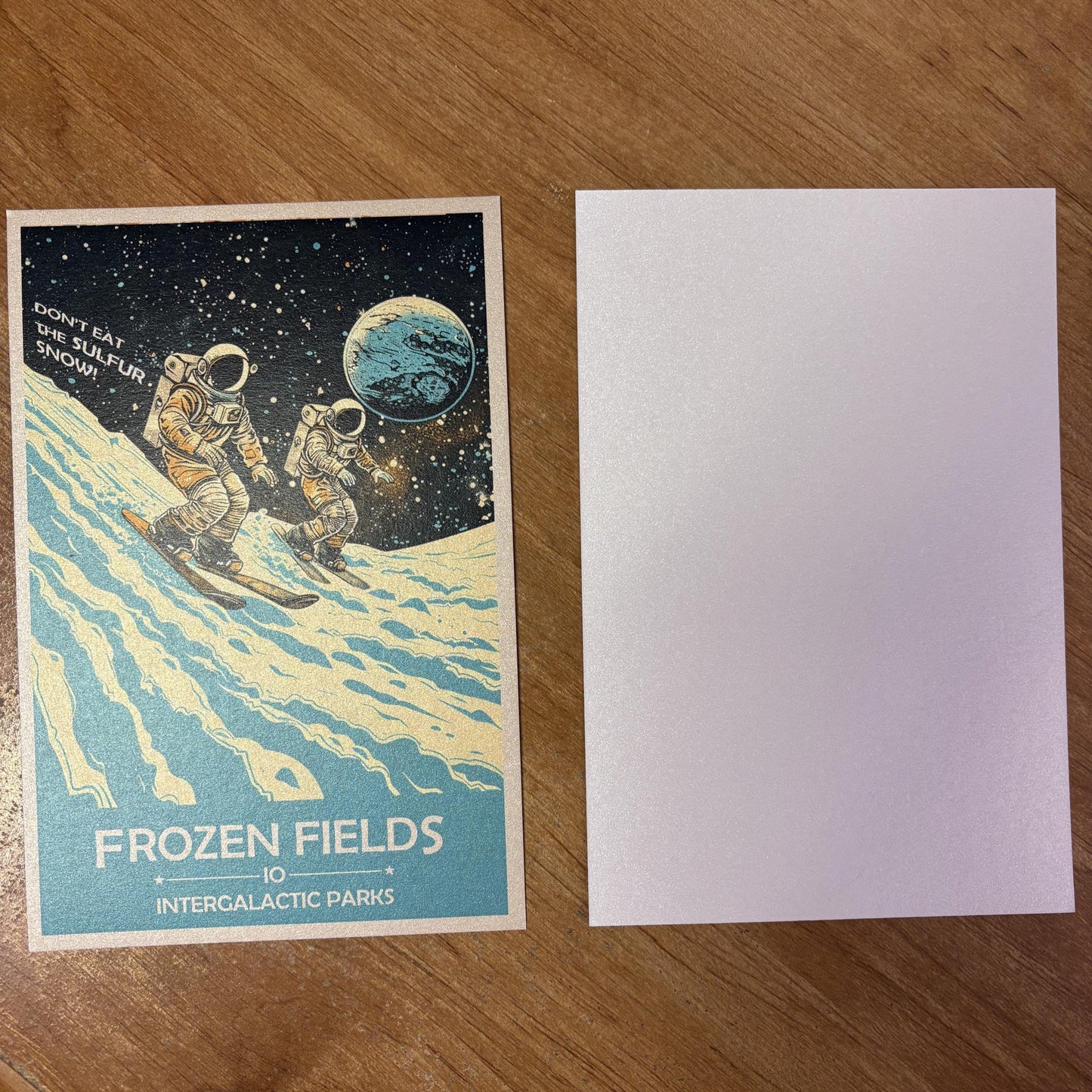 Frozen Fields of Io Art Print | Collectible Retro Futuristic Space Wall Art | NASA Poster | Milky Way Galaxy | Sol Solar System