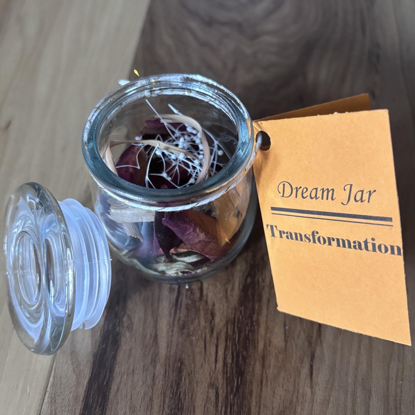 Transformation Mini Dream Jar | Premade Spell Jar | Wish Jar | Manifest Courage and Strength During Periods of Change and Transition