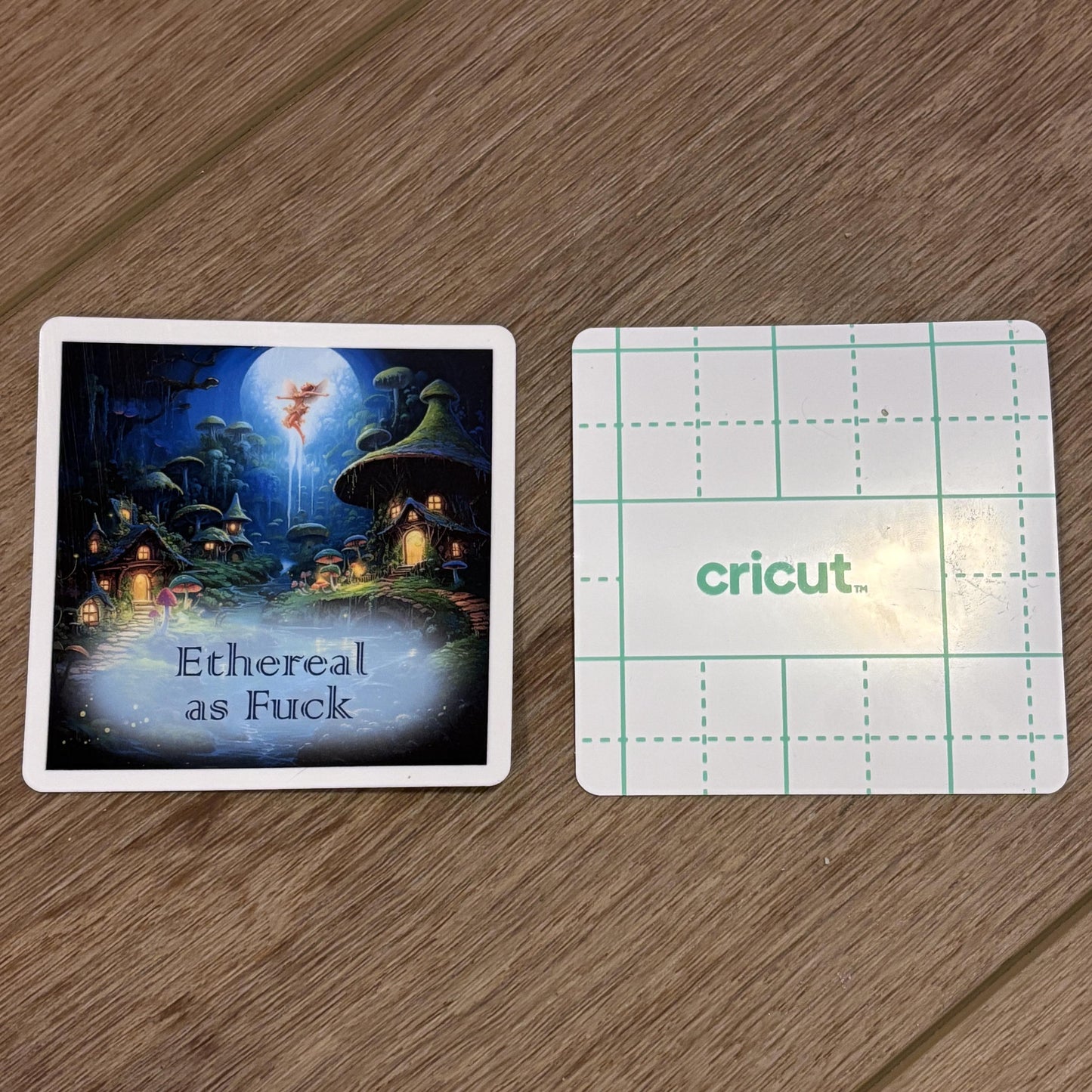 Ethereal AF Sticker | Waterproof Decal for Laptop, Waterbottle, Notebook | Fairy in the Moonlight