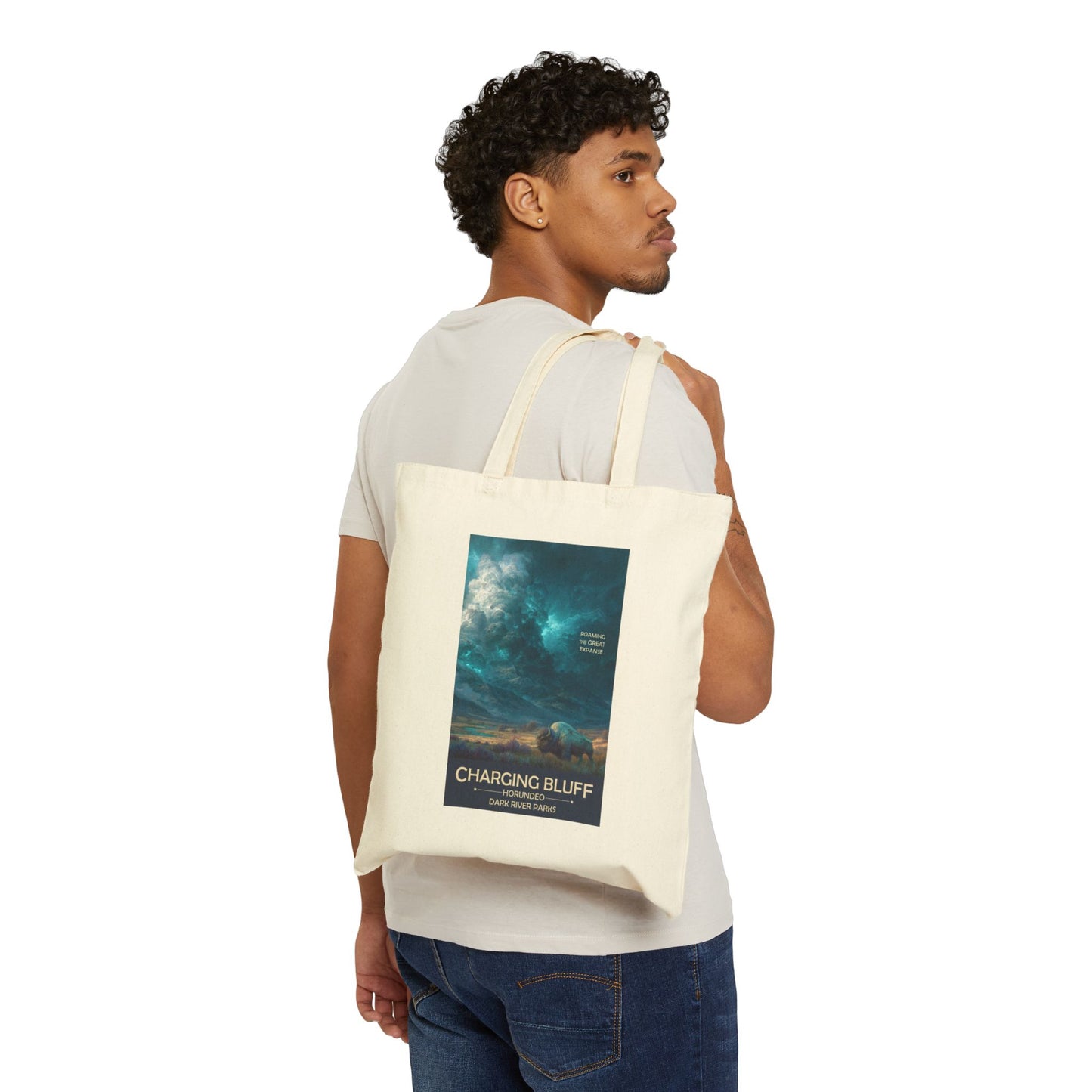 Charging Bluff Tote | Reusable Cotton Canvas Bag