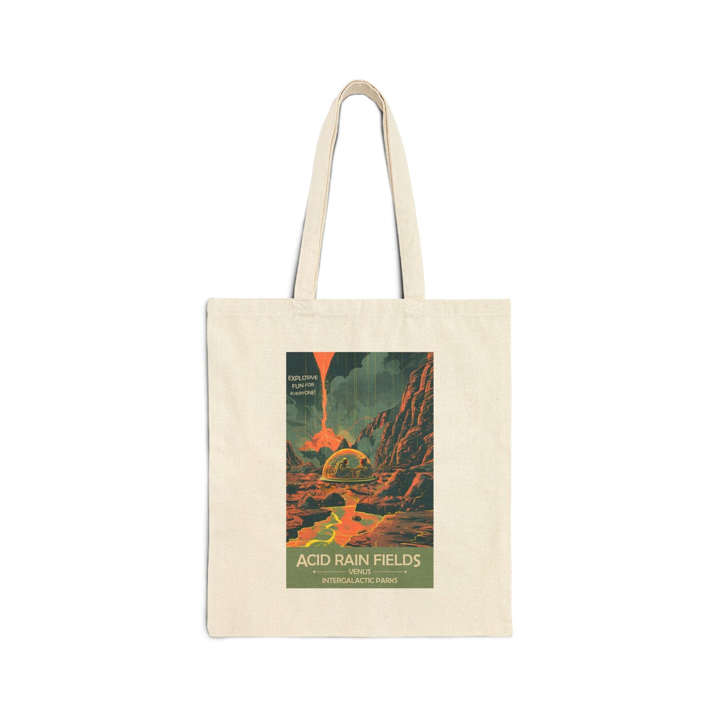 Acid Rain Fields of Venus Tote | Reusable Cotton Canvas Bag