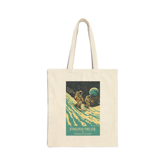 Frozen Fields of Io Tote | Reusable Cotton Canvas Bag