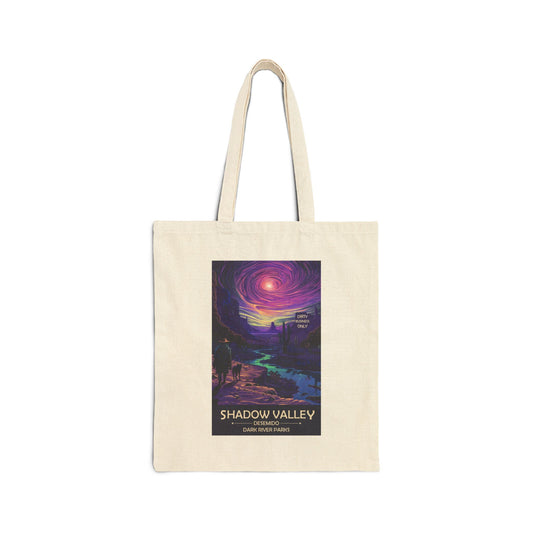 Shadow Valley Tote | Reusable Cotton Canvas Bag | Desert Outlaw