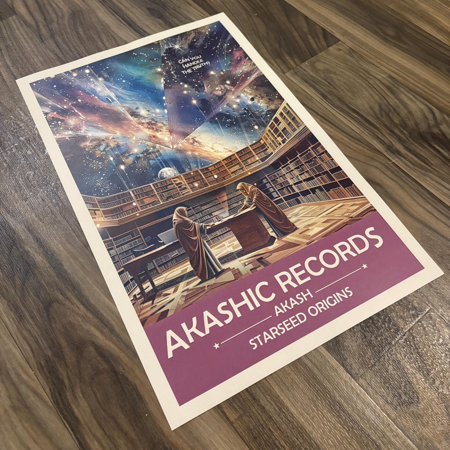 Akashic Records Art Print | Retro Futuristic Space Poster