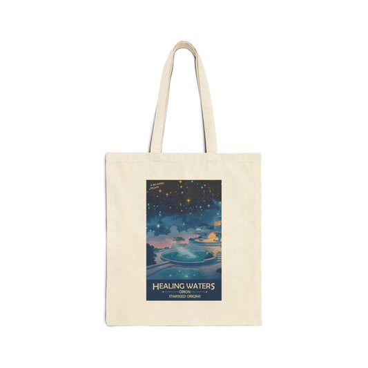 Orion Starseed Healing Waters Tote | Reusable Cotton Canvas Bag