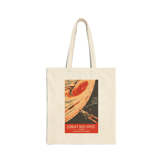 Great Red Spot of Jupiter Tote | Reusable Cotton Canvas Bag
