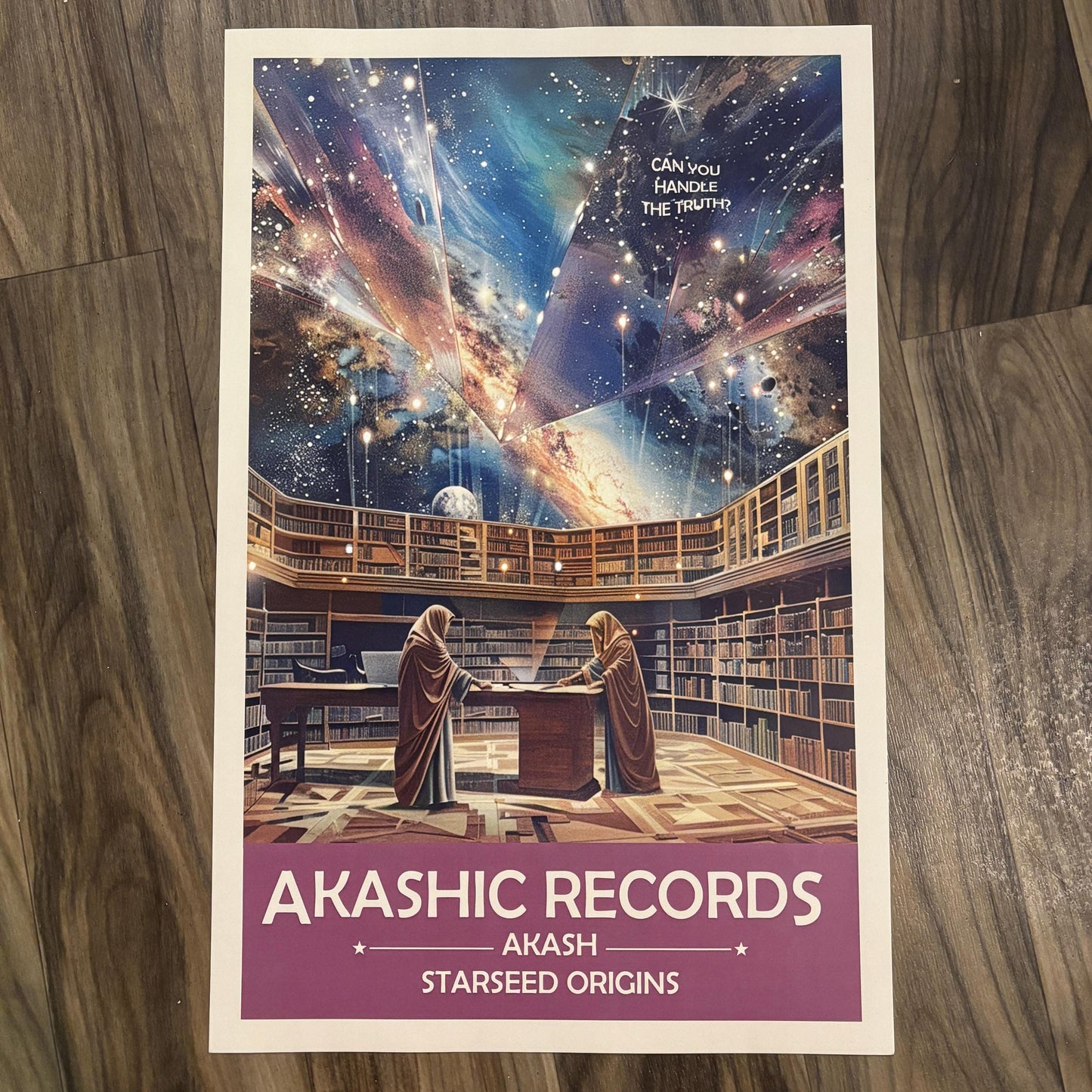 Akashic Records Art Print | Retro Futuristic Space Poster