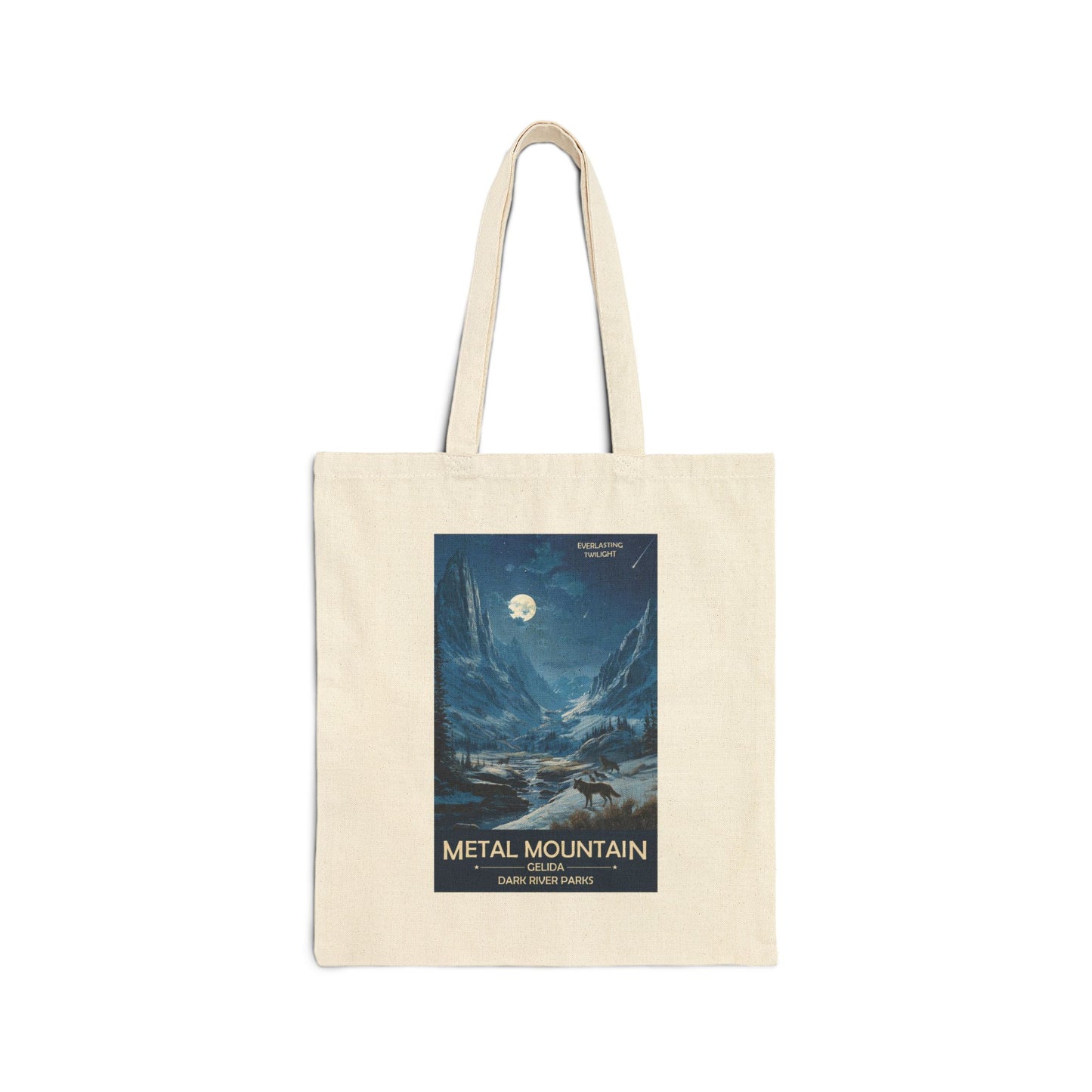 Metal Mountain Tote | Reusable Cotton Canvas Bag