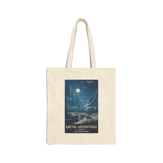 Metal Mountain Tote | Reusable Cotton Canvas Bag