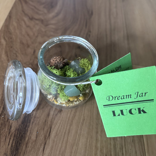 Luck Mini Dream Jar | Premade Spell Jar | Wish Jar | Manifest a Lucky Life | Attract Prosperity, Abundance, and Good Fortune