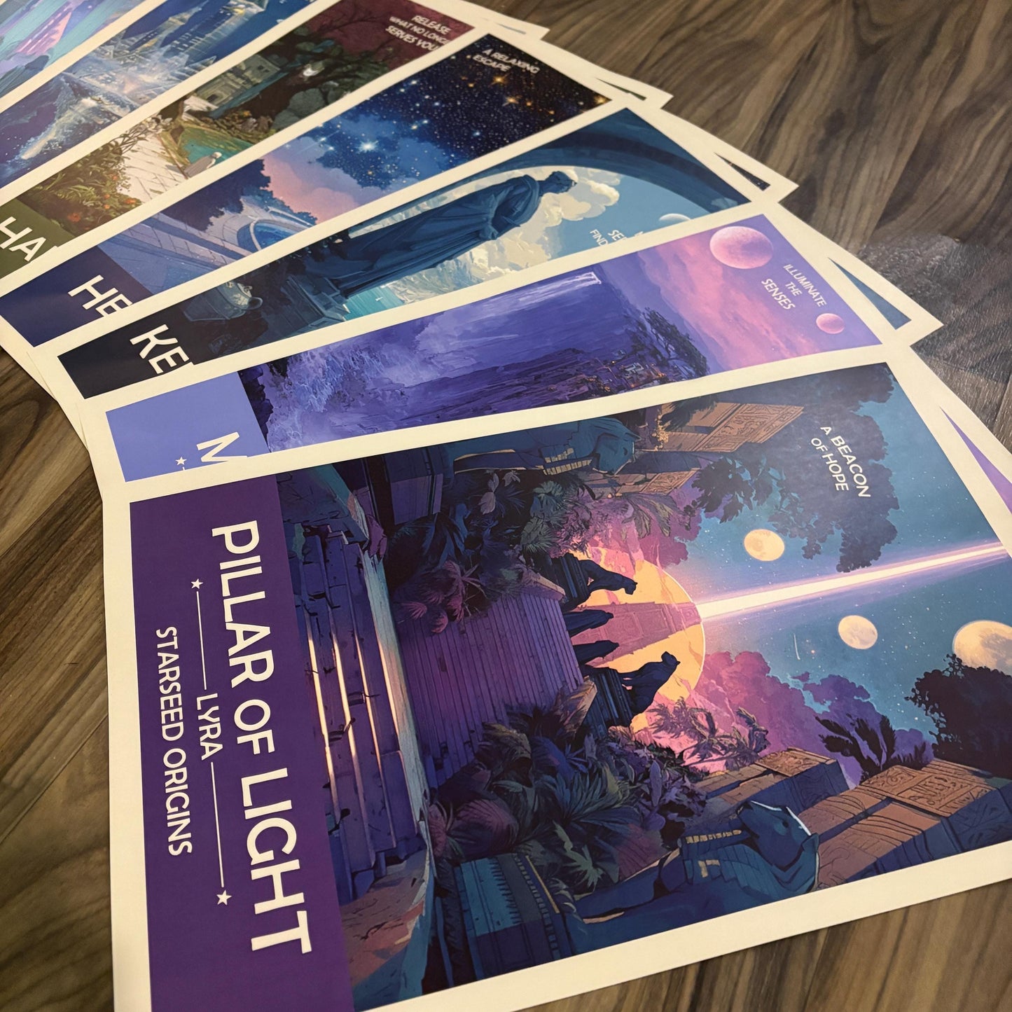 Starseed Origins Prints: Retro Futuristic Space Poster Set of 10