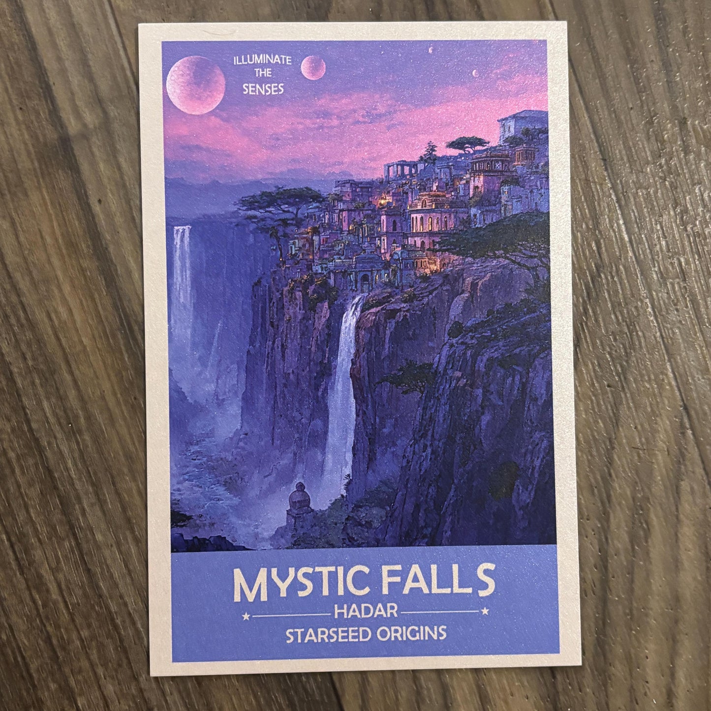Hadarian Starseed Mystic Falls Art Print | Retro Futuristic Space Poster