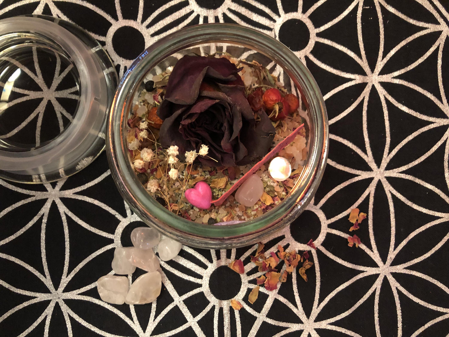 Self Love Spell Jar DIY Kit | Create Your Dream Jar for Attraction & Confidence | Law of Attraction Gift | Manifestation Supplies