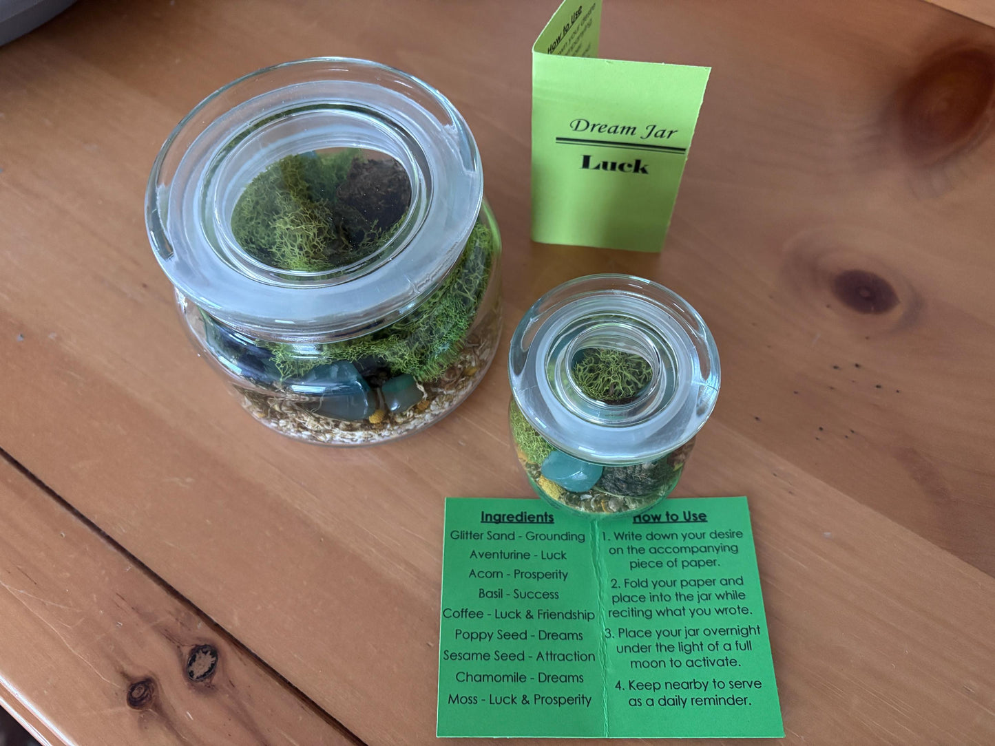 DIY Dream Jar to Attract Luck, Good Fortune, and Prosperity | Beginner Spell Kit | Law of Attraction | Manifestation Supplies | Make a Wish