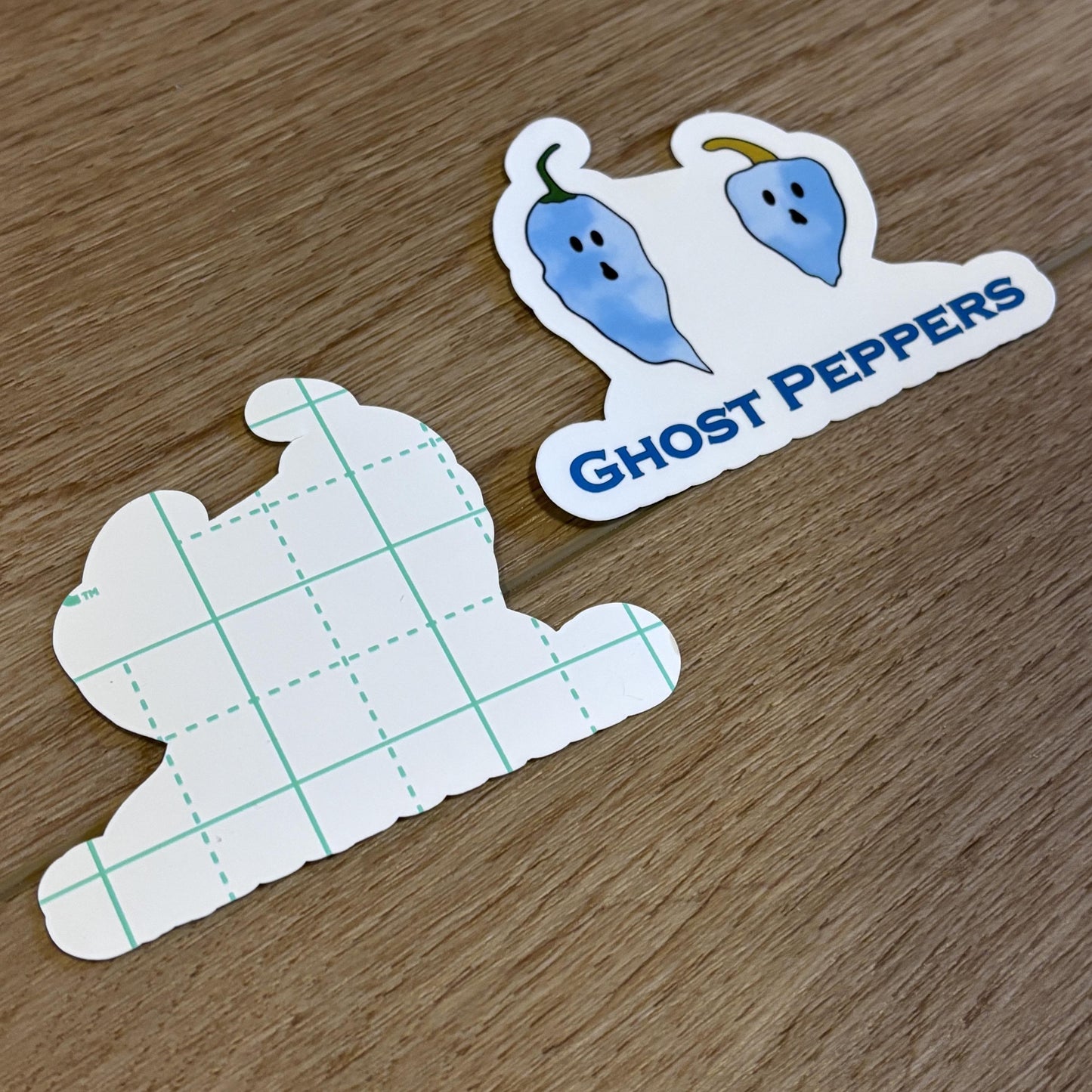 Ghost Peppers Sticker | Waterproof Decal for Laptop, Waterbottle, Notebook | Food Puns