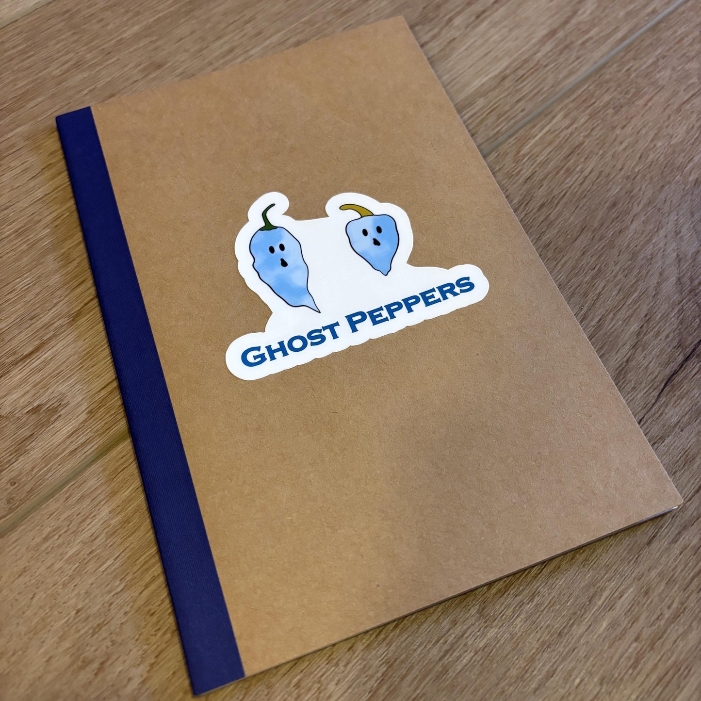 Ghost Peppers Sticker | Waterproof Decal for Laptop, Waterbottle, Notebook | Food Puns