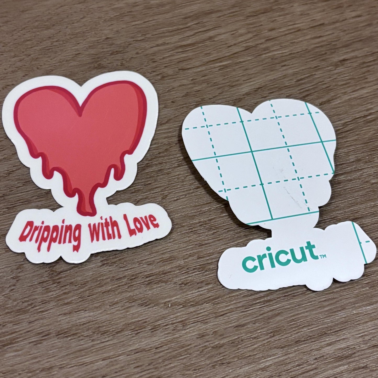 Dripping with Love Heart Sticker | Waterproof Sticker for Laptop, Waterbottle, Notebook | Melting Heart | Valentine
