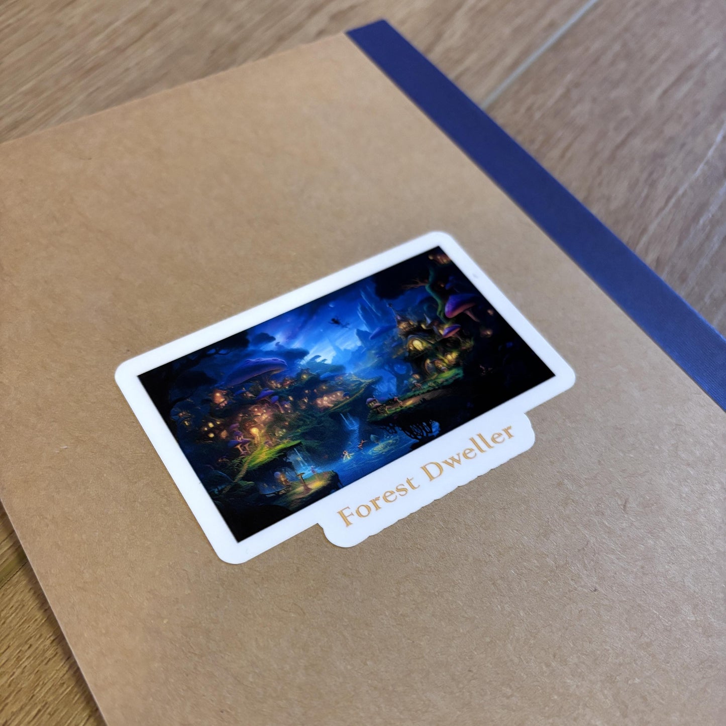 Forest Dweller Fairy Sticker | Waterproof Decal for Laptop, Waterbottle, Notebook | Fairies in the Mushroom Kingdom