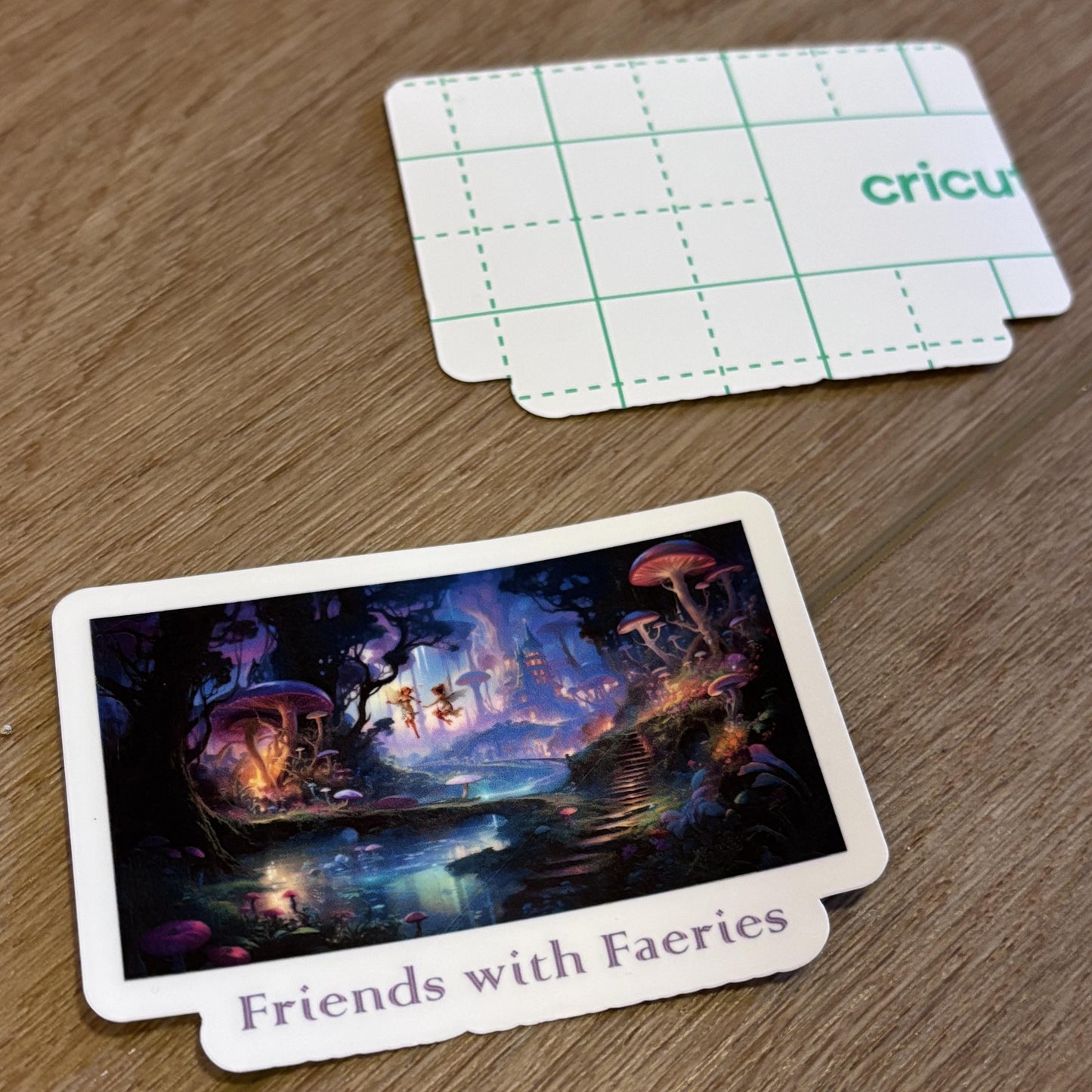 Friends with Faeries Sticker | Waterproof Decal for Laptop, Waterbottle, Notebook | Fairy Kingdom