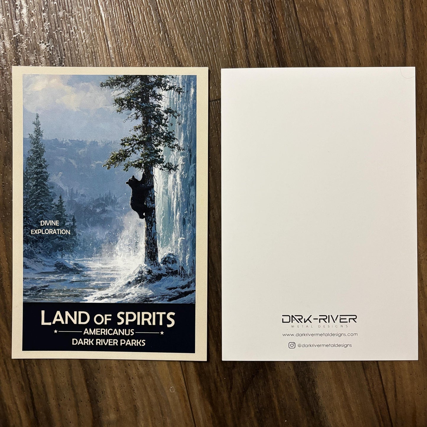 Land of Spirits Art Print | Black Bear Climbing Tree | Fantasy Nature Poster