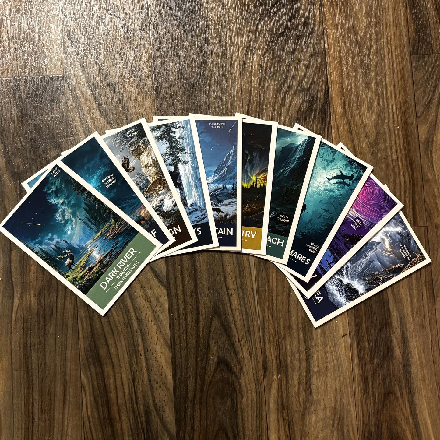 Dark River Parks Prints: Fantasy Landscape Poster Set of 10