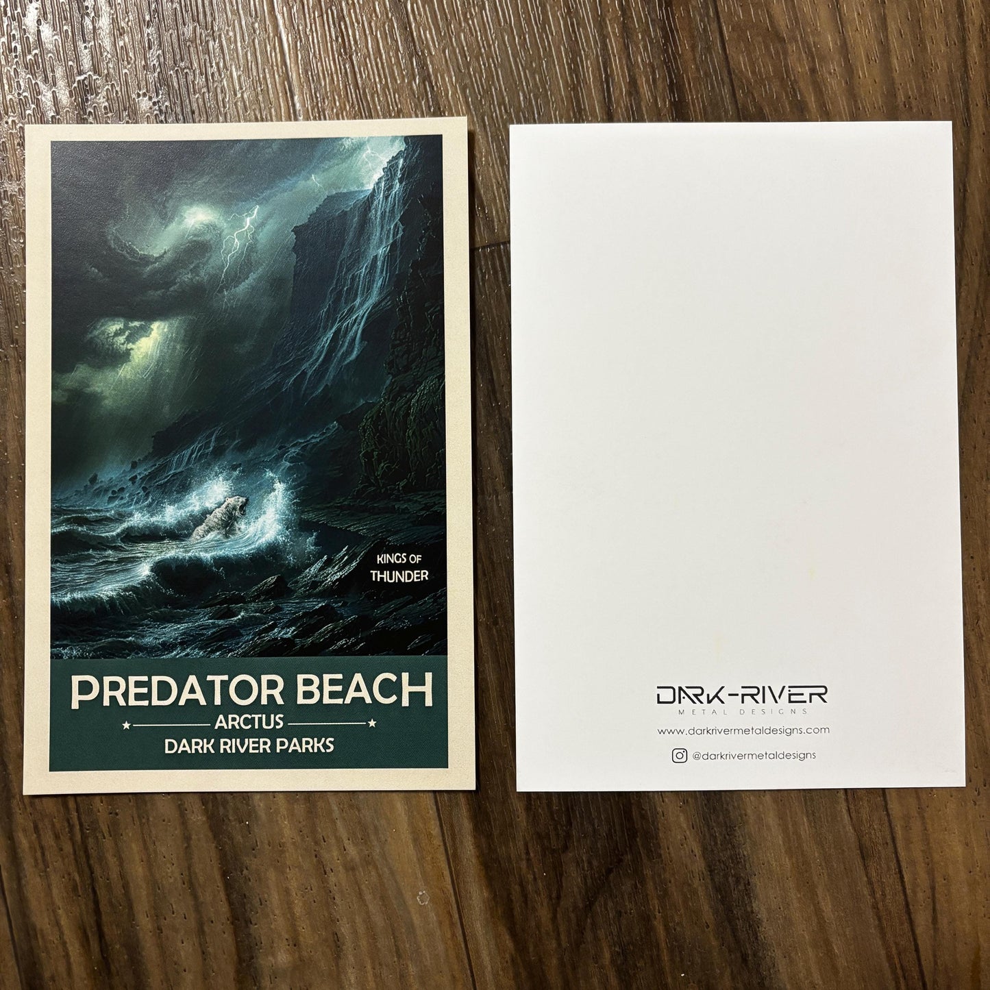 Predator Beach Art Print | Polar Bear Caught in a Storm | Fantasy Nature Poster